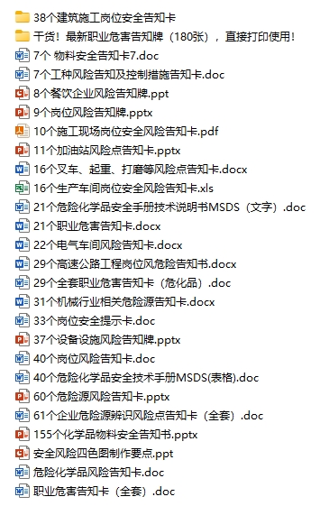 最新全方位风险告知卡